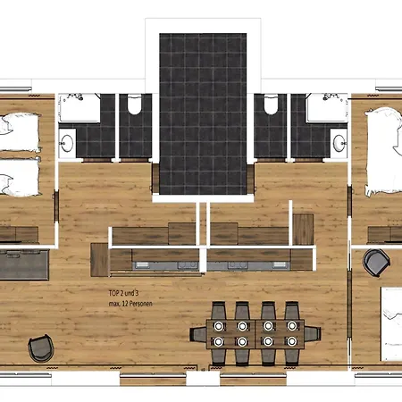 Large In Sankt Georgen With Balcony Apartment