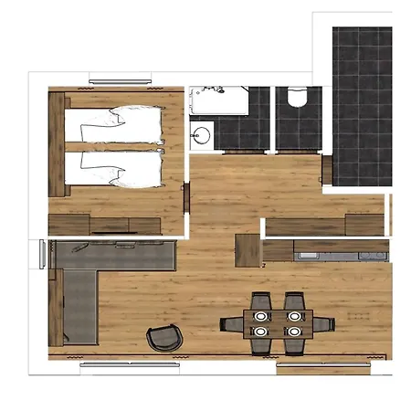 Large In Sankt Georgen With Balcony Apartment